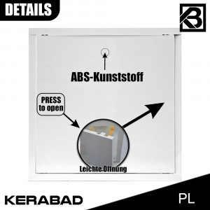 Revisionsklappe aus Kunststoff HxB:400x400mm