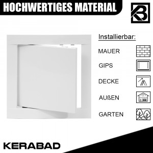 Revisionsklappe aus Stahlblech HxB:200x200mm