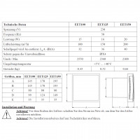 Badlüfter Modern Ø100mm anthrazit S-Standard