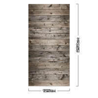 Duschrückwand Aluverbund Holz Grau -3368 125x250cm matt