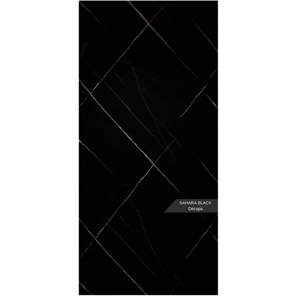 Duschrückwand Sahara Black in Marmor-Optik  - 122x244cm